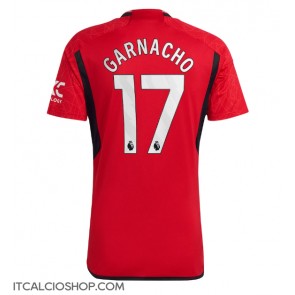 Manchester United Alejandro Garnacho #17 Prima Maglia 2023-24 Manica Corta